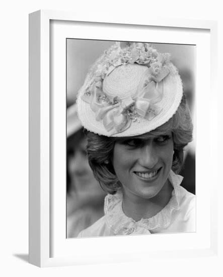 Prince Charles Princess Diana July 1983 Royal Visits Canada-null-Framed Photographic Print