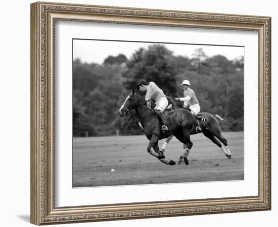 Prince Charles, Windsor Polo. June 1977-null-Framed Photographic Print