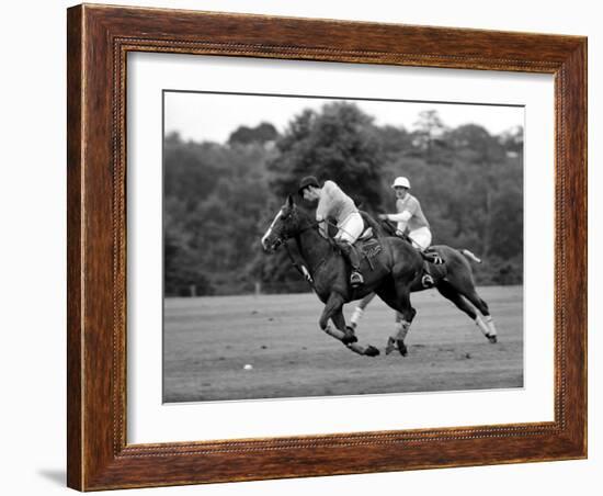 Prince Charles, Windsor Polo. June 1977-null-Framed Photographic Print