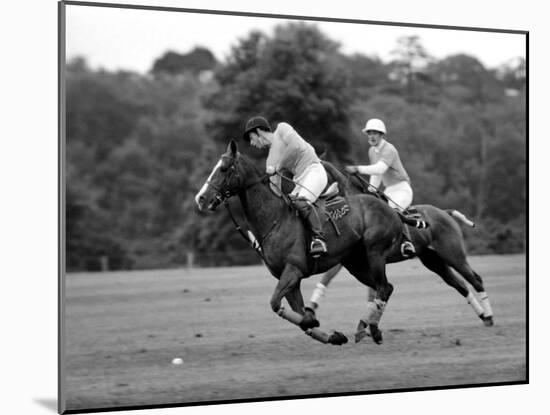 Prince Charles, Windsor Polo. June 1977-null-Mounted Photographic Print