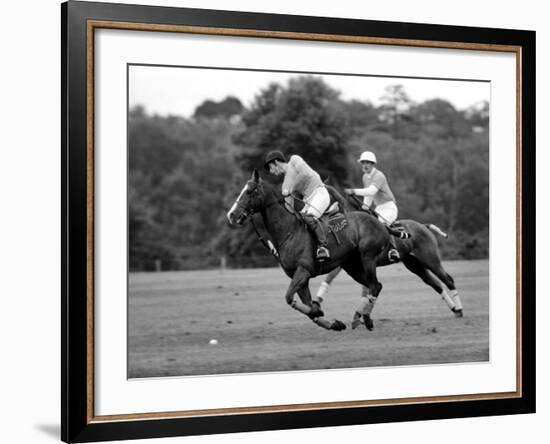 Prince Charles, Windsor Polo. June 1977-null-Framed Photographic Print