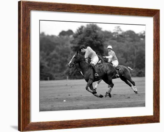 Prince Charles, Windsor Polo. June 1977-null-Framed Photographic Print