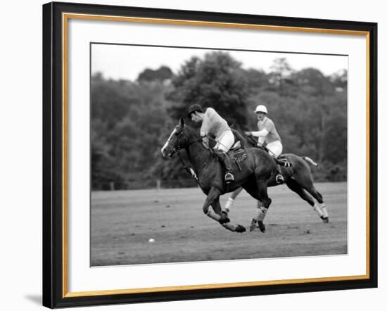 Prince Charles, Windsor Polo. June 1977-null-Framed Photographic Print