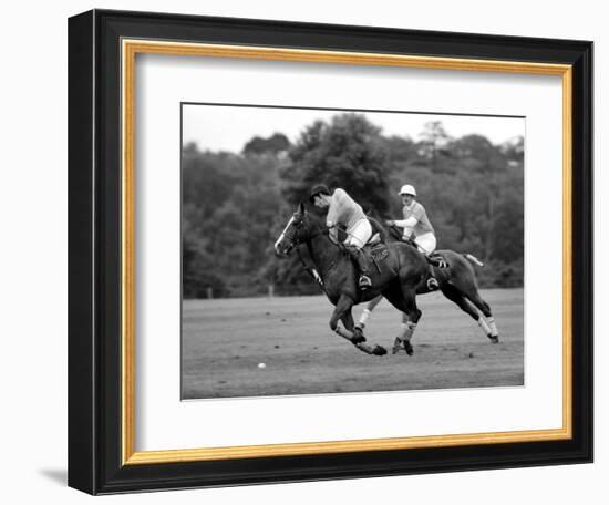 Prince Charles, Windsor Polo. June 1977-null-Framed Photographic Print