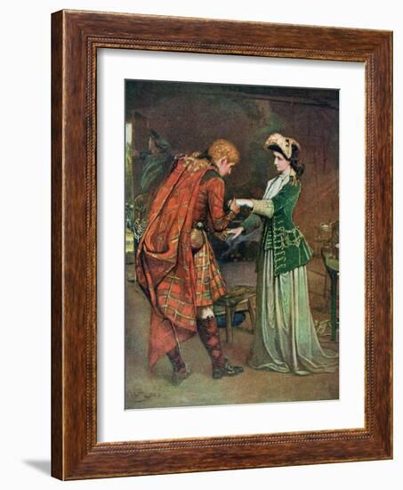 Prince Charlie's (1720-88) Farewell to Flora Macdonald (1722-90) Illustrati-George William Joy-Framed Premium Giclee Print