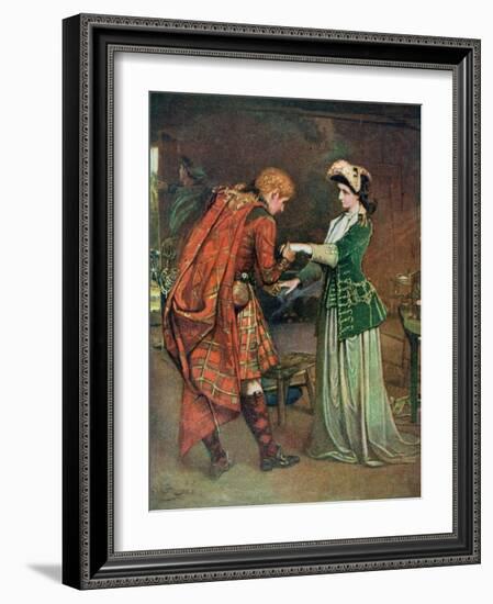 Prince Charlie's (1720-88) Farewell to Flora Macdonald (1722-90) Illustrati-George William Joy-Framed Premium Giclee Print