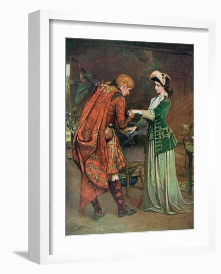 Prince Charlie's (1720-88) Farewell to Flora Macdonald (1722-90) Illustrati-George William Joy-Framed Giclee Print