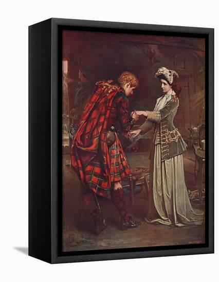 'Prince Charlie's Farewell to Flora MacDonald, 1746' (1905)-Unknown-Framed Premier Image Canvas
