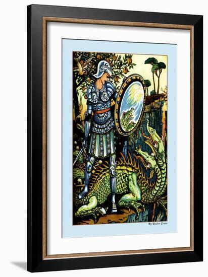 Prince Cheri and the Dragon, c.1878-Walter Crane-Framed Art Print