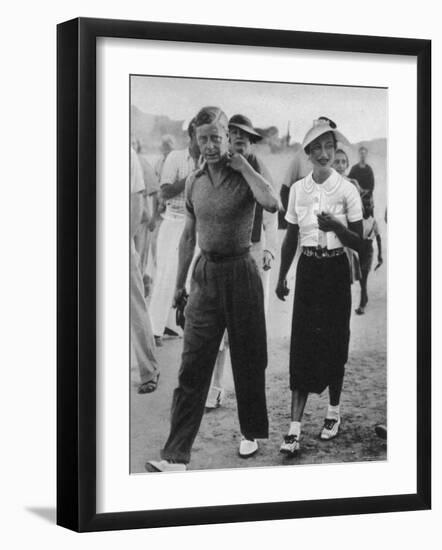 Prince Edward and Wallis Warfield Simpson, the Duke and Duchess of Windsor, 1936-null-Framed Photographic Print
