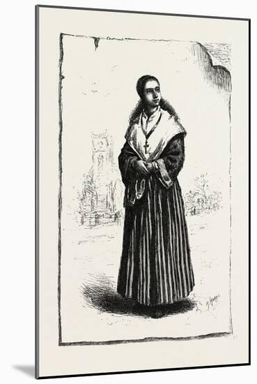 Prince Edward Island, Acadian Girl, Canada, Nineteenth Century-null-Mounted Giclee Print