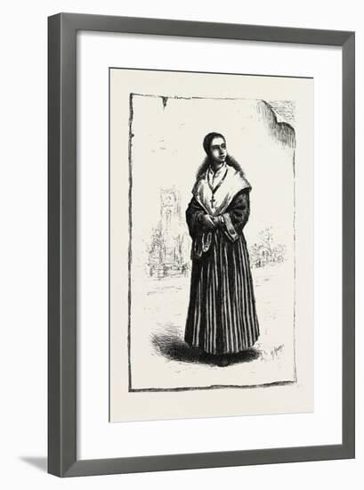 Prince Edward Island, Acadian Girl, Canada, Nineteenth Century-null-Framed Giclee Print