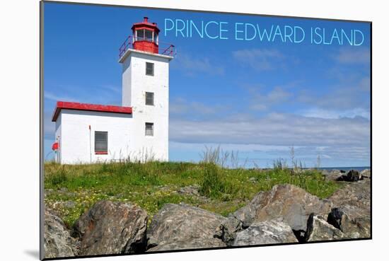 Prince Edward Island - Caribou Lighthouse-Lantern Press-Mounted Art Print