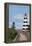 Prince Edward Island - Cedar Dunes Lighthouse-Lantern Press-Framed Stretched Canvas
