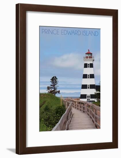 Prince Edward Island - Cedar Dunes Lighthouse-Lantern Press-Framed Art Print