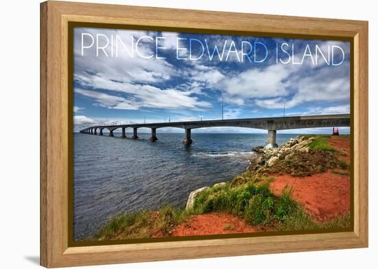 Prince Edward Island - Confederation Bridge-Lantern Press-Framed Stretched Canvas