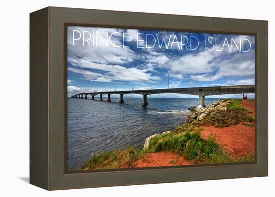 Prince Edward Island - Confederation Bridge-Lantern Press-Framed Stretched Canvas