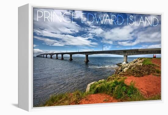 Prince Edward Island - Confederation Bridge-Lantern Press-Framed Stretched Canvas