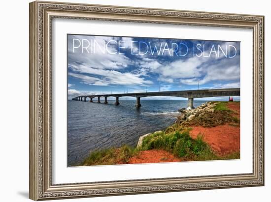 Prince Edward Island - Confederation Bridge-Lantern Press-Framed Art Print