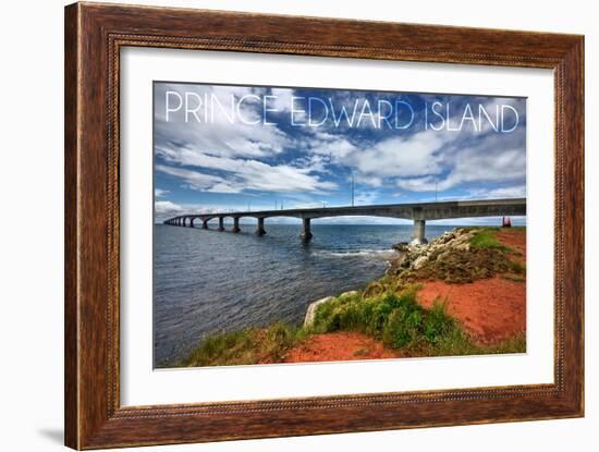 Prince Edward Island - Confederation Bridge-Lantern Press-Framed Art Print