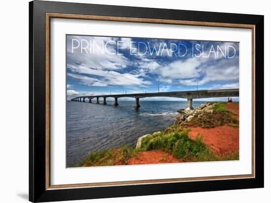 Prince Edward Island - Confederation Bridge-Lantern Press-Framed Art Print