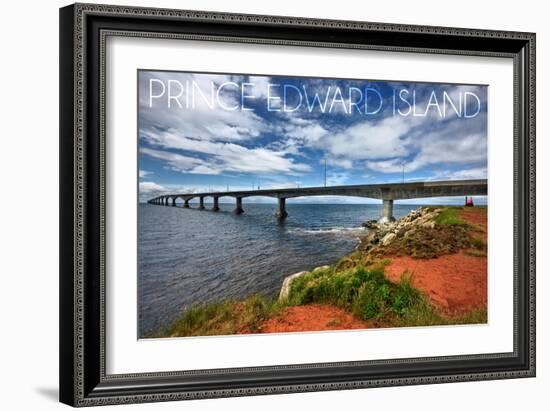 Prince Edward Island - Confederation Bridge-Lantern Press-Framed Art Print