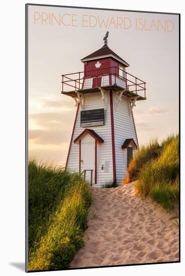 Prince Edward Island - Covehead Lighthouse and Dune-Lantern Press-Mounted Art Print