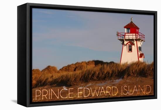 Prince Edward Island - Covehead Lighthouse-Lantern Press-Framed Stretched Canvas