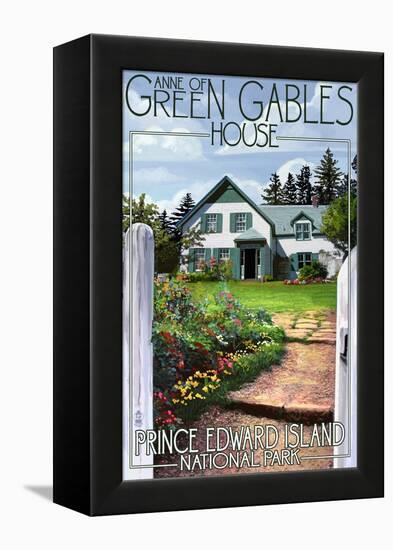 Prince Edward Island - Green Gables House and Gardens-Lantern Press-Framed Stretched Canvas