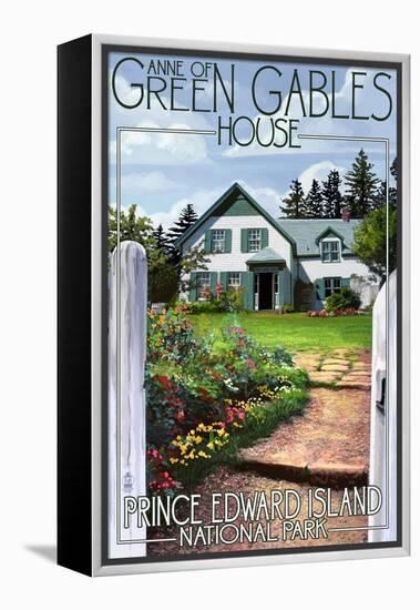 Prince Edward Island - Green Gables House and Gardens-Lantern Press-Framed Stretched Canvas