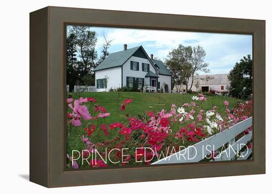 Prince Edward Island - Green Gables House and Gardens-Lantern Press-Framed Stretched Canvas