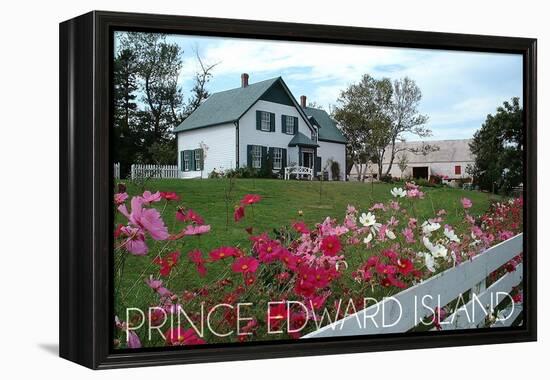 Prince Edward Island - Green Gables House and Gardens-Lantern Press-Framed Stretched Canvas