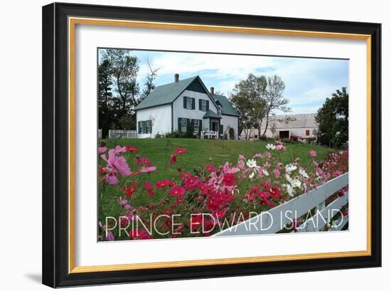 Prince Edward Island - Green Gables House and Gardens-Lantern Press-Framed Premium Giclee Print