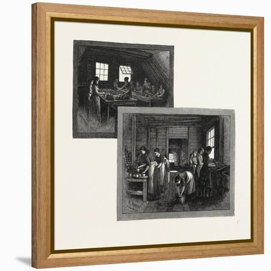 Prince Edward Island, Lobster Canning, Canada, Nineteenth Century-null-Framed Premier Image Canvas