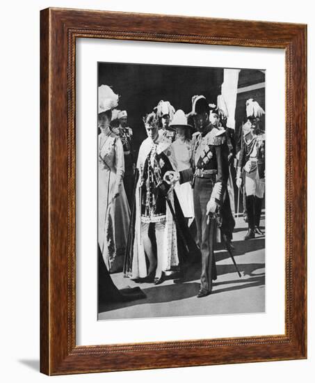 Prince Edward's Investiture as Prince of Wales, 1911-null-Framed Giclee Print