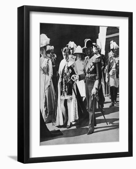 Prince Edward's Investiture as Prince of Wales, 1911-null-Framed Giclee Print