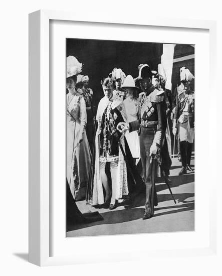 Prince Edward's Investiture as Prince of Wales, 1911-null-Framed Giclee Print