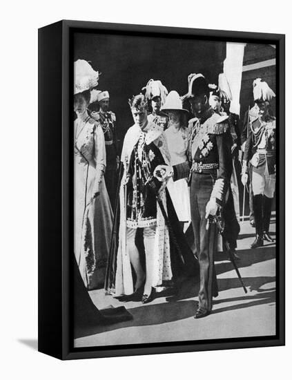 Prince Edward's Investiture as Prince of Wales, 1911-null-Framed Premier Image Canvas