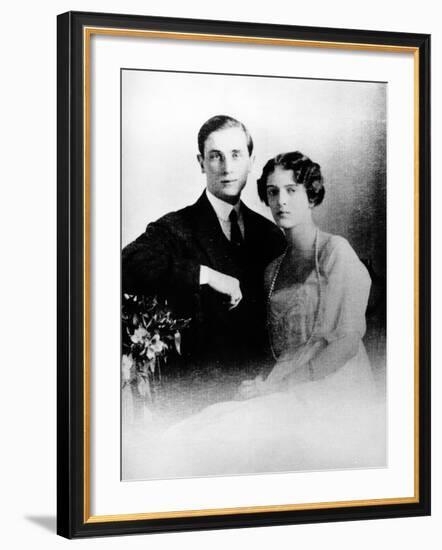 Prince Felix Yusupov and His Wife Princess Irina Alexandrovna of Russia, 1913-null-Framed Photographic Print