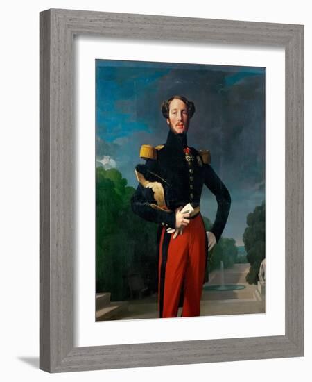 Prince Ferdinand Philippe, Duke of Orléans (1810-184)-Jean-Auguste-Dominique Ingres-Framed Giclee Print