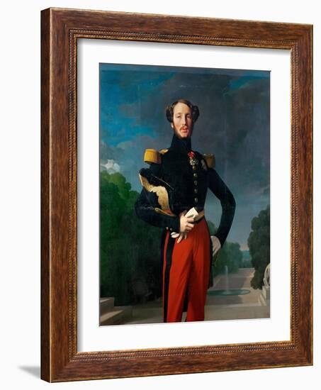 Prince Ferdinand Philippe, Duke of Orléans (1810-184)-Jean-Auguste-Dominique Ingres-Framed Giclee Print