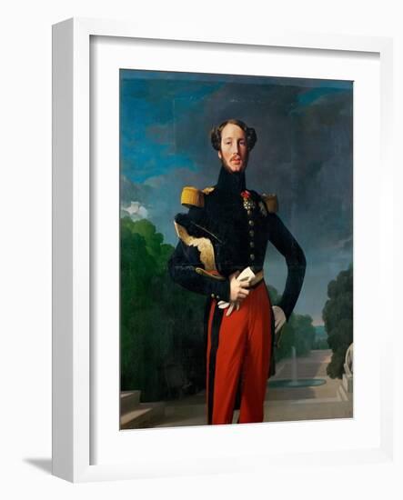 Prince Ferdinand Philippe, Duke of Orléans (1810-184)-Jean-Auguste-Dominique Ingres-Framed Giclee Print