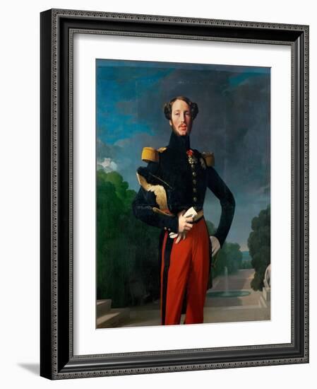 Prince Ferdinand Philippe, Duke of Orléans (1810-184)-Jean-Auguste-Dominique Ingres-Framed Giclee Print