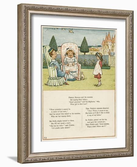 Prince Finikin, His Mamma and Dolly-Kate Greenaway-Framed Art Print