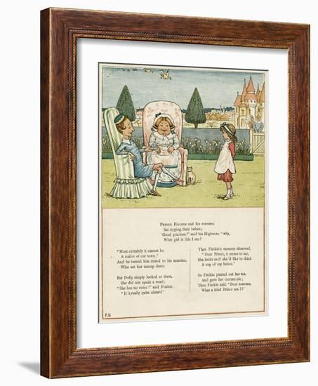 Prince Finikin, His Mamma and Dolly-Kate Greenaway-Framed Art Print