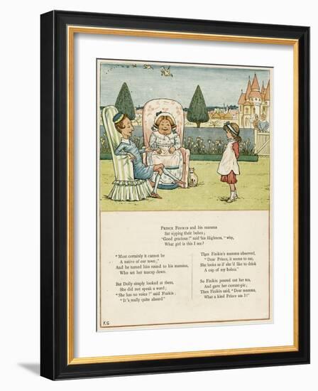 Prince Finikin, His Mamma and Dolly-Kate Greenaway-Framed Art Print