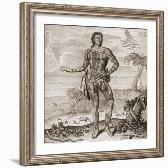 Prince Giolo from the Philippines, 1691-null-Framed Giclee Print