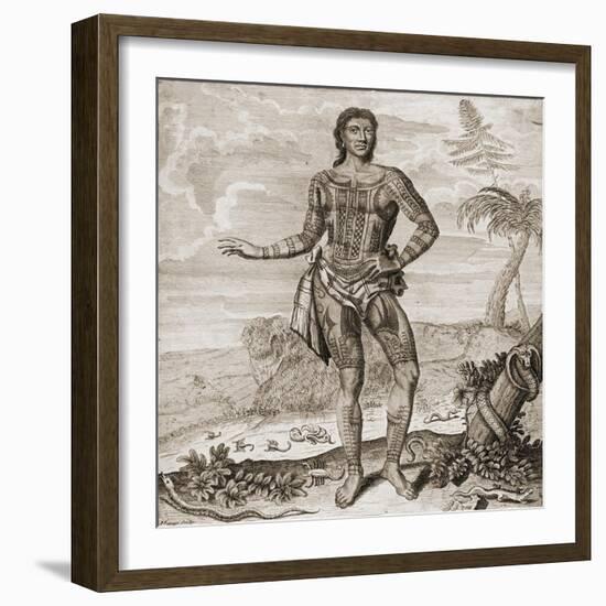 Prince Giolo from the Philippines, 1691-null-Framed Giclee Print