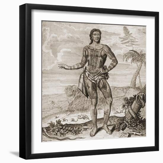 Prince Giolo from the Philippines, 1691-null-Framed Giclee Print