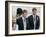 Prince Harry and Prince William after the wedding ceremony at Windsor Guildhall, for their father P-null-Framed Photographic Print